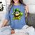 St Patrick’s Day Baseball Shamrock Player Women's Comfort Colors T-Shirt Chalky Mint
