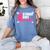 Strike Out Cancer Breast Cancer Awareness Baseball Warrior Women's Comfort Colors T-Shirt Chalky Mint
