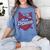 Team Boricua Puerto Rico Baseball Coqui Frog Pava Hat Fan Women's Comfort Colors T-Shirt Chalky Mint