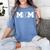 Women Baseball Mom Women's Comfort Colors T-Shirt Chalky Mint