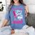 Women's Play Like A Girl Softball Baseball Girls Women's Comfort Colors T-Shirt Chalky Mint