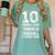 10th Birthday Rookie Of The Year Baseball Double Digit Humor Women's Comfort Colors T-Shirt Violet