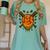 Baseball Drip Ice Cream Dripping Blaze Hunter Orange Camo Women's Comfort Colors T-Shirt Violet