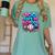 Baseball Ice Cream Drip 100 Days Of School Student Teacher Women's Comfort Colors T-Shirt Violet