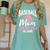 Baseball Mom Baseball Gloves Bat Baseball Player Women's Comfort Colors T-Shirt Violet