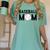 Baseball Mom Mommy Mama Mother's Day Women Retro Ball Sports Women's Comfort Colors T-Shirt Violet