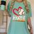 Baseball Nannie Baseball Heart Family Matching Women's Comfort Colors T-Shirt Violet