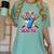 Blue Checkered I Was 6 Now I'm 7 Birthday Cake Baseball Drip Women's Comfort Colors T-Shirt Violet Blue Checkered I Was 6 Now I'm 7 Birthday Cake Baseball Drip Women's Comfort Colors T-Shirt Violet