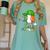 Boys St Patricks Day Kids Baseball Player Ice Cream Drip Women's Comfort Colors T-Shirt Violet Boys St Patricks Day Kids Baseball Player Ice Cream Drip Women's Comfort Colors T-Shirt Violet