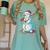 Christmas Baseball Snowman Drip For Boys Men Girls Women Women's Comfort Colors T-Shirt Violet Christmas Baseball Snowman Drip For Boys Men Girls Women Women's Comfort Colors T-Shirt Violet