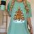 Christmas Baseball Tree Lights Xmas Women's Comfort Colors T-Shirt Violet Christmas Baseball Tree Lights Xmas Women's Comfort Colors T-Shirt Violet