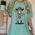Cowboy Skeleton Baseball Halloween Graphic Women's Comfort Colors T-Shirt Violet Cowboy Skeleton Baseball Halloween Graphic Women's Comfort Colors T-Shirt Violet