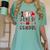Happy 100 Days Of School Baseball Girls Coquette Bow Teacher Women's Comfort Colors T-Shirt Violet