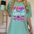 Happy 100 Days Of School Game Day Baseball Ice Cream Drip Women's Comfort Colors T-Shirt Violet