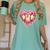 Melting Baseball Drip Heart Softball Player Lover Ice Cream Women's Comfort Colors T-Shirt Violet