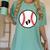 Pregnant Baseball Mom Pregnancy Announcement Baby Feet Belly Women's Comfort Colors T-Shirt Violet