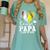 Senior Papa Class Of 2026 Baseball Softball Graduation Heart Women's Comfort Colors T-Shirt Violet