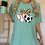 Soccer Baseball Heart Soccer Baseball Mom Women's Comfort Colors T-Shirt Violet