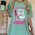 Women's Play Like A Girl Softball Baseball Girls Women's Comfort Colors T-Shirt Violet