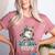 Artsy Baseball Mom Flowers Unique Game Day Ball Distressed Women's Heather T-Shirt Heather Mauve Artsy Baseball Mom Flowers Unique Game Day Ball Distressed Women's Heather T-Shirt Heather Mauve