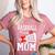 Baseball Cheer Mom Cheerleading Cheerleader Baseball Mom Women's Heather T-Shirt Heather Mauve