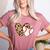 Baseball Heart Leopard Heart Sport Baseball Mom Women's Heather T-Shirt Heather Mauve Baseball Heart Leopard Heart Sport Baseball Mom Women's Heather T-Shirt Heather Mauve