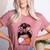 Baseball Mom Basketball Mom Of Both Messy Bun Mother's Day Women's Heather T-Shirt Heather Mauve Baseball Mom Basketball Mom Of Both Messy Bun Mother's Day Women's Heather T-Shirt Heather Mauve