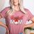 Baseball Mom Coquette Pink Bow Baseball Mama Premium Women's Heather T-Shirt Heather Mauve