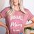 Baseball Mom Baseball Gloves Bat Baseball Player Women's Heather T-Shirt Heather Mauve Baseball Mom Baseball Gloves Bat Baseball Player Women's Heather T-Shirt Heather Mauve
