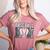 Baseball Mom Heart Sports Mom Women's Heather T-Shirt Heather Mauve