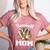 Baseball Mom Leopard Heart Matching Family Women's Heather T-Shirt Heather Mauve Baseball Mom Leopard Heart Matching Family Women's Heather T-Shirt Heather Mauve
