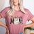 Baseball Mom Mama Mother Women's Heather T-Shirt Heather Mauve