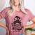 Baseball Mom May Get Loud Messy Bun Mother's Day Women's Heather T-Shirt Heather Mauve