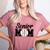 Baseball Mom Senior 2025 Mama Baseball Players High School Women's Heather T-Shirt Heather Mauve