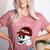 Baseball Mom Skull Sports Skeleton Women's Heather T-Shirt Heather Mauve Baseball Mom Skull Sports Skeleton Women's Heather T-Shirt Heather Mauve