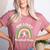 Baseball Mom St Patrick's Day Irish Shamrock Sports Women's Heather T-Shirt Heather Mauve Baseball Mom St Patrick's Day Irish Shamrock Sports Women's Heather T-Shirt Heather Mauve