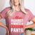 Baseball Moms Against White Baseball Pants Women's Heather T-Shirt Heather Mauve Baseball Moms Against White Baseball Pants Women's Heather T-Shirt Heather Mauve