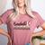 Baseball Nanna Women BallPark Nanna Baseball Mom Women's Heather T-Shirt Heather Mauve