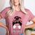 Busy Raising Ballers Messy Bun Funny Baseball Mom Women's Heather T-Shirt Heather Mauve Busy Raising Ballers Messy Bun Funny Baseball Mom Women's Heather T-Shirt Heather Mauve