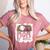 Cheer Baseball Mom Of Both Baseball And Cheer Mother Women's Heather T-Shirt Heather Mauve