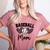 Custom Baseball Mom Number 2 Heart For Mom Women's Heather T-Shirt Heather Mauve Custom Baseball Mom Number 2 Heart For Mom Women's Heather T-Shirt Heather Mauve