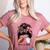 Football Mom Baseball Mom Of Both Messy Bun Mother's Day Women's Heather T-Shirt Heather Mauve Football Mom Baseball Mom Of Both Messy Bun Mother's Day Women's Heather T-Shirt Heather Mauve