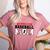 I'm a Proud Baseball Mom Baseball Women's Heather T-Shirt Heather Mauve