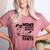 Moms Against White Baseball Pants Funny Baseball Mom Women's Heather T-Shirt Heather Mauve
