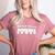 Proud Baseball Mom With Heart Game Day Women's Heather T-Shirt Heather Mauve Proud Baseball Mom With Heart Game Day Women's Heather T-Shirt Heather Mauve