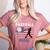 Proud Baseball MOM USA American Flag Family Game Day Women's Heather T-Shirt Heather Mauve