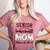 Senior Baseball Mom Class Of 2024 High School College Sports Raglan Baseball Tee Women's Heather T-Shirt Heather Mauve