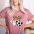Soccer Baseball Heart Soccer Baseball Mom Women's Heather T-Shirt Heather Mauve
