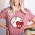 Womens Custom Baseball Mom Number 10 Heart For Mom Mommy Women's Heather T-Shirt Heather Mauve