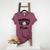 Custom Baseball Mom Number 69 Heart For Mom Women's Heather T-Shirt Heather Maroon